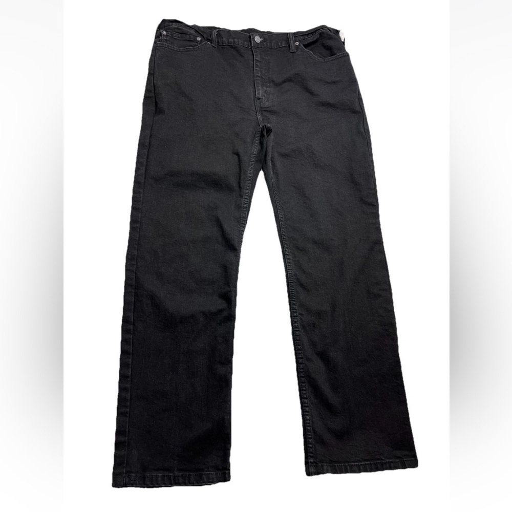 Levi's 514 Straight Fit Stretch Jeans Black Big & Tall: 40 X 29 Denim (tag44x32)